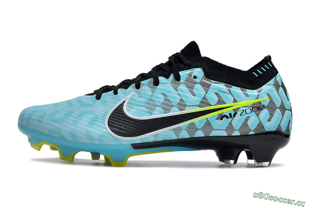 Unisex Nike Air Zoom Mercurial Vapor 15 Elite FG Firm Ground Low-Tops Football Boots - Blue/Black/White/Green 0