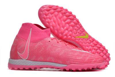 Unisex Nike Phantom Luna Elite NU TF Artificial Turf High-Tops Football Shoes - Pink/White/Yellow