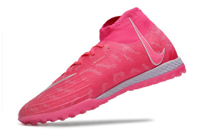 Unisex Nike Phantom Luna Elite NU TF Artificial Turf High-Tops Football Shoes - Pink/White/Yellow