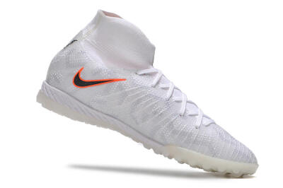 Unisex Nike Phantom Luna Elite NU TF Artificial Turf High-Tops Football Shoes - White/Grey/Orange/Black