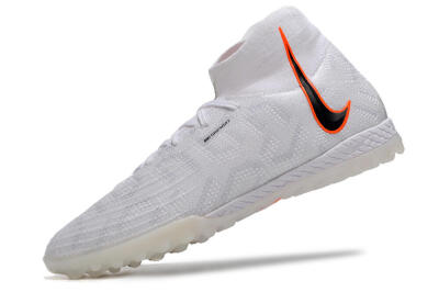 Unisex Nike Phantom Luna Elite NU TF Artificial Turf High-Tops Football Shoes - White/Grey/Orange/Black