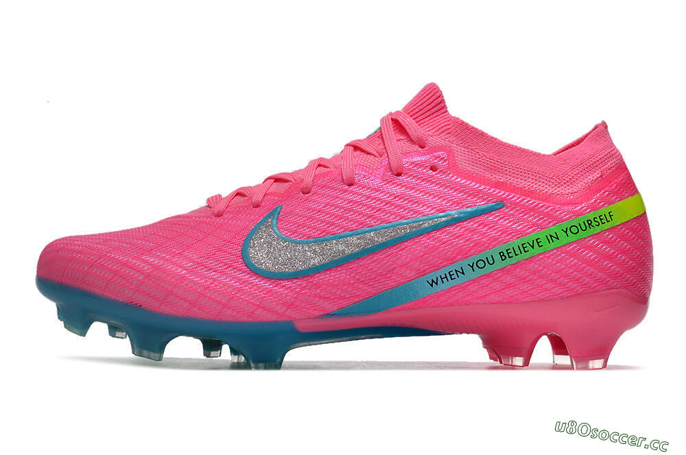 Unisex Nike Air Zoom Mercurial Vapor 15 Elite FG Firm Ground Low-Tops Football Boots - Pink/Silver/Blue/Yellow 0