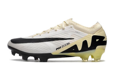 Men's Nike Air Zoom Mercurial Vapor 15 Elite FG Firm Ground Low-Tops Football Boots - White/Beige/Black