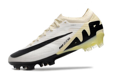Men's Nike Air Zoom Mercurial Vapor 15 Elite FG Firm Ground Low-Tops Football Boots - White/Beige/Black