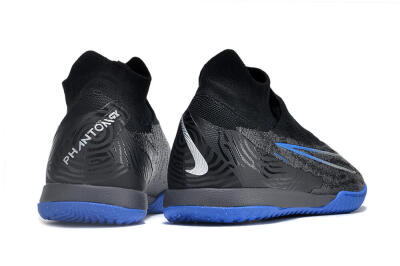 Men's Nike Phantom GX Elite DF Link IC Indoor & Futsal High-Tops Football Shoes - Grey/Black/Blue