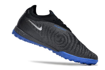 Men's Nike Phantom GX Elite TF Artificial Turf Low-Tops Football Shoes - Grey/Black/Blue