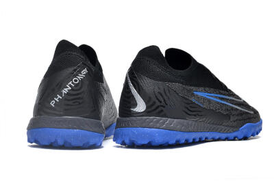 Men's Nike Phantom GX Elite TF Artificial Turf Low-Tops Football Shoes - Grey/Black/Blue
