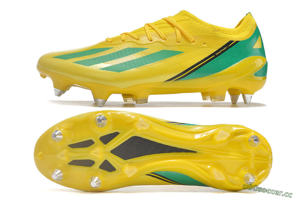 Men's Adidas X Crazyfast.1 Australia SG Soft Ground Low-Tops Football Boots - Yellow/Green/Black 1