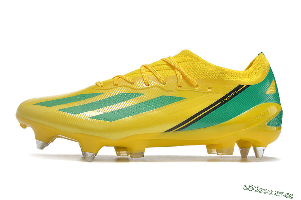 Men's Adidas X Crazyfast.1 Australia SG Soft Ground Low-Tops Football Boots - Yellow/Green/Black 0