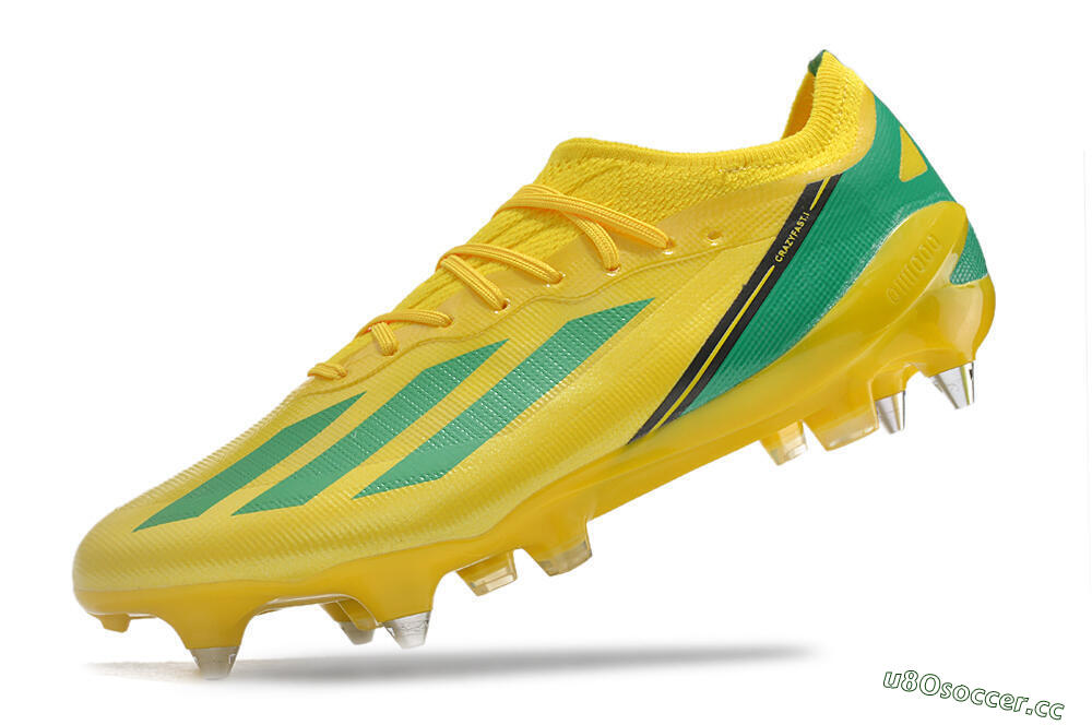 Men's Adidas X Crazyfast.1 Australia SG Soft Ground Low-Tops Football Boots - Yellow/Green/Black 5