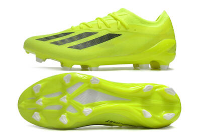 Men's Adidas X Crazyfast.1 FG Firm Ground Low-Tops Football Boots - Yellow/Black