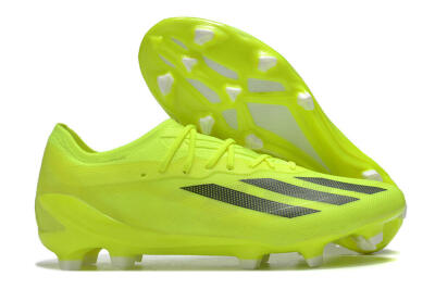 Men's Adidas X Crazyfast.1 FG Firm Ground Low-Tops Football Boots - Yellow/Black