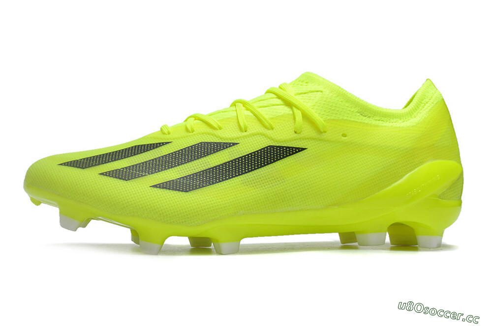 Men's Adidas X Crazyfast.1 FG Firm Ground Low-Tops Football Boots - Yellow/Black 0