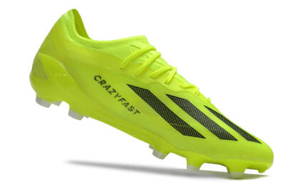 Men's Adidas X Crazyfast.1 FG Firm Ground Low-Tops Football Boots - Yellow/Black