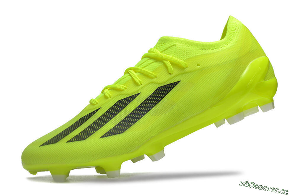 Men's Adidas X Crazyfast.1 FG Firm Ground Low-Tops Football Boots - Yellow/Black 5