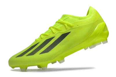 Men's Adidas X Crazyfast.1 FG Firm Ground Low-Tops Football Boots - Yellow/Black