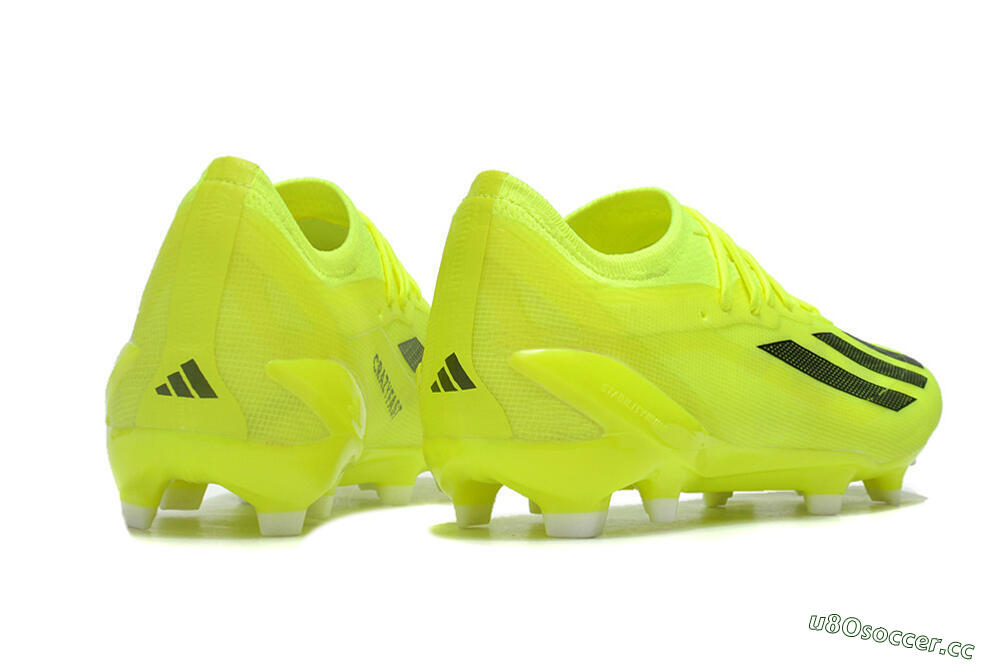 Men's Adidas X Crazyfast.1 FG Firm Ground Low-Tops Football Boots - Yellow/Black 6