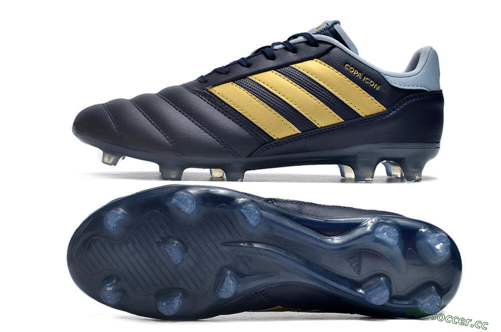 Men's Adidas Copa Mundial.1 FG Firm Ground Low-Tops Football Boots - Blue/Gold 1