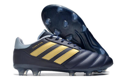 Men's Adidas Copa Mundial.1 FG Firm Ground Low-Tops Football Boots - Blue/Gold