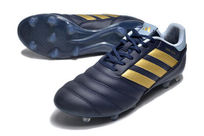 Men's Adidas Copa Mundial.1 FG Firm Ground Low-Tops Football Boots - Blue/Gold