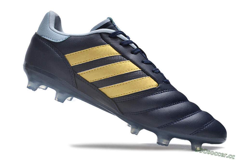 Men's Adidas Copa Mundial.1 FG Firm Ground Low-Tops Football Boots - Blue/Gold 4