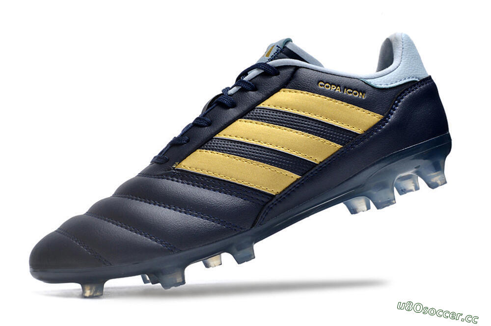 Men's Adidas Copa Mundial.1 FG Firm Ground Low-Tops Football Boots - Blue/Gold 5