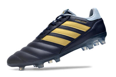 Men's Adidas Copa Mundial.1 FG Firm Ground Low-Tops Football Boots - Blue/Gold