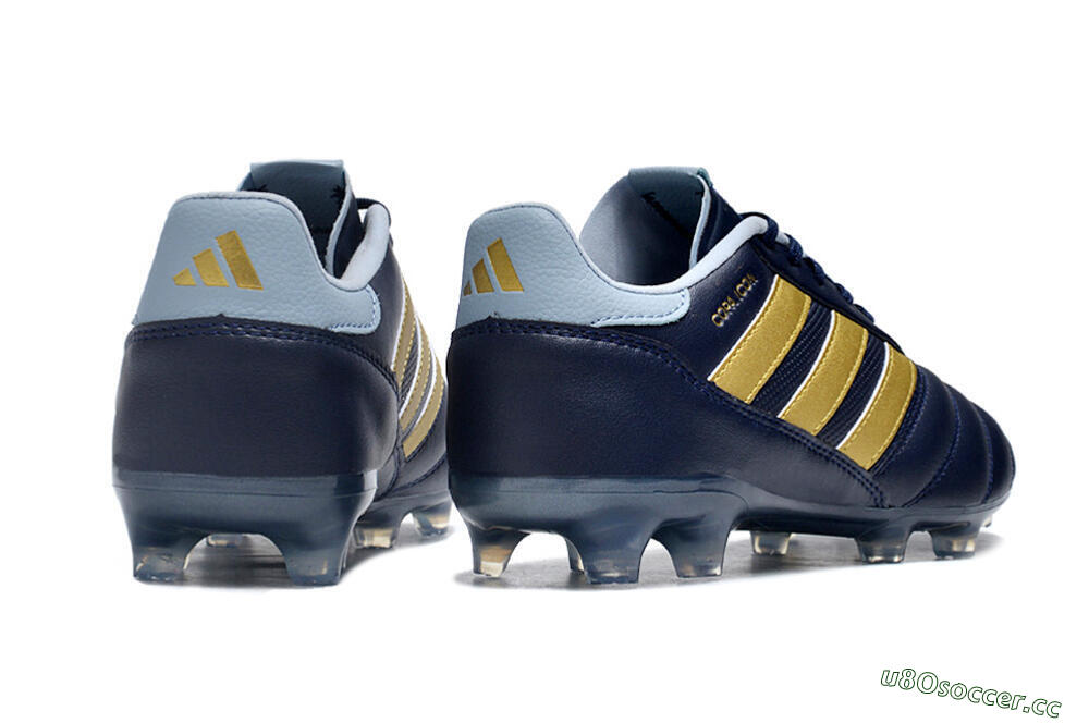 Men's Adidas Copa Mundial.1 FG Firm Ground Low-Tops Football Boots - Blue/Gold 6