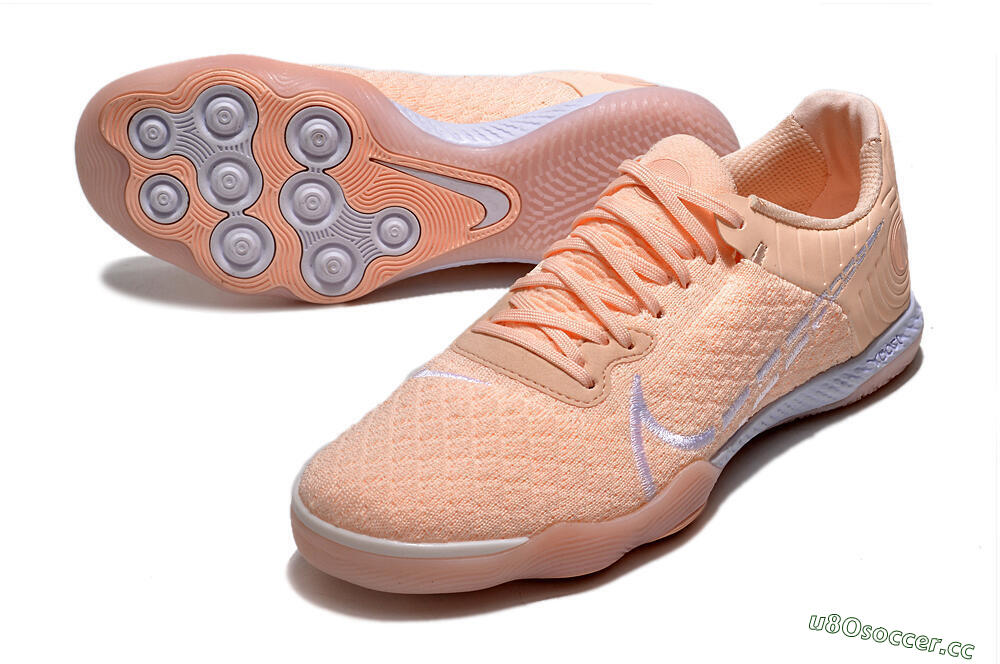 Men's Nike React Gato IC Indoor & Futsal Low-Tops Football Shoes - Pink/White 3