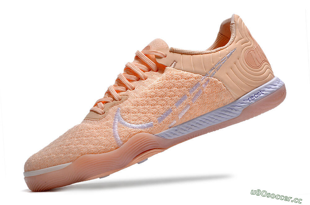 Men's Nike React Gato IC Indoor & Futsal Low-Tops Football Shoes - Pink/White 5