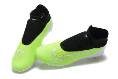 Men's Nike Phantom GX Elite DF FG Firm Ground High-Tops Football Boots - Green/Black/Yellow/White