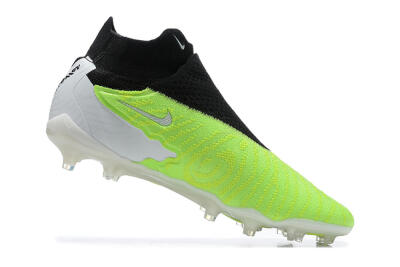 Men's Nike Phantom GX Elite DF FG Firm Ground High-Tops Football Boots - Green/Black/Yellow/White