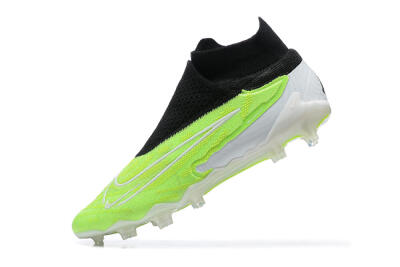 Men's Nike Phantom GX Elite DF FG Firm Ground High-Tops Football Boots - Green/Black/Yellow/White