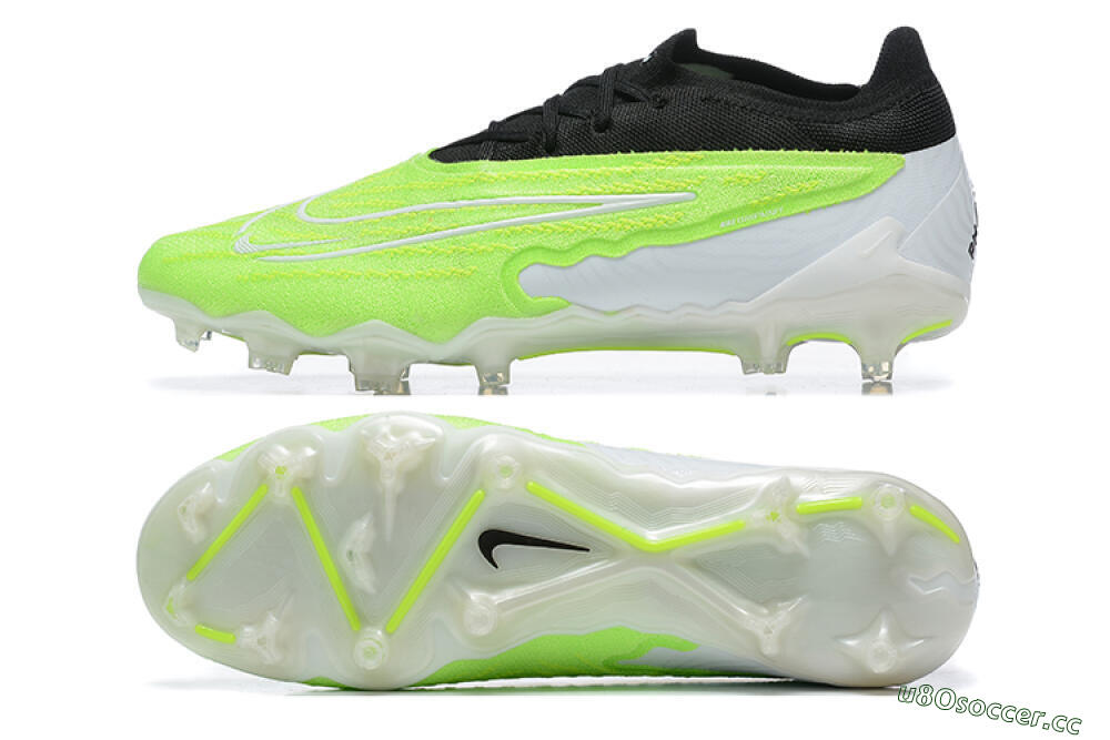 Men's Nike Phantom GX Elite FG Firm Ground Low-Tops Football Boots - Green/Black/Yellow/White 1