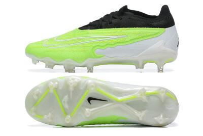 Men's Nike Phantom GX Elite FG Firm Ground Low-Tops Football Boots - Green/Black/Yellow/White