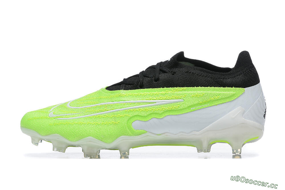 Men's Nike Phantom GX Elite FG Firm Ground Low-Tops Football Boots - Green/Black/Yellow/White 0