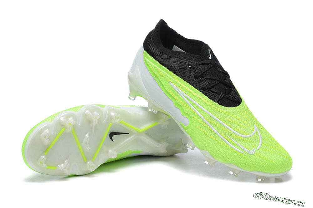 Men's Nike Phantom GX Elite FG Firm Ground Low-Tops Football Boots - Green/Black/Yellow/White 4