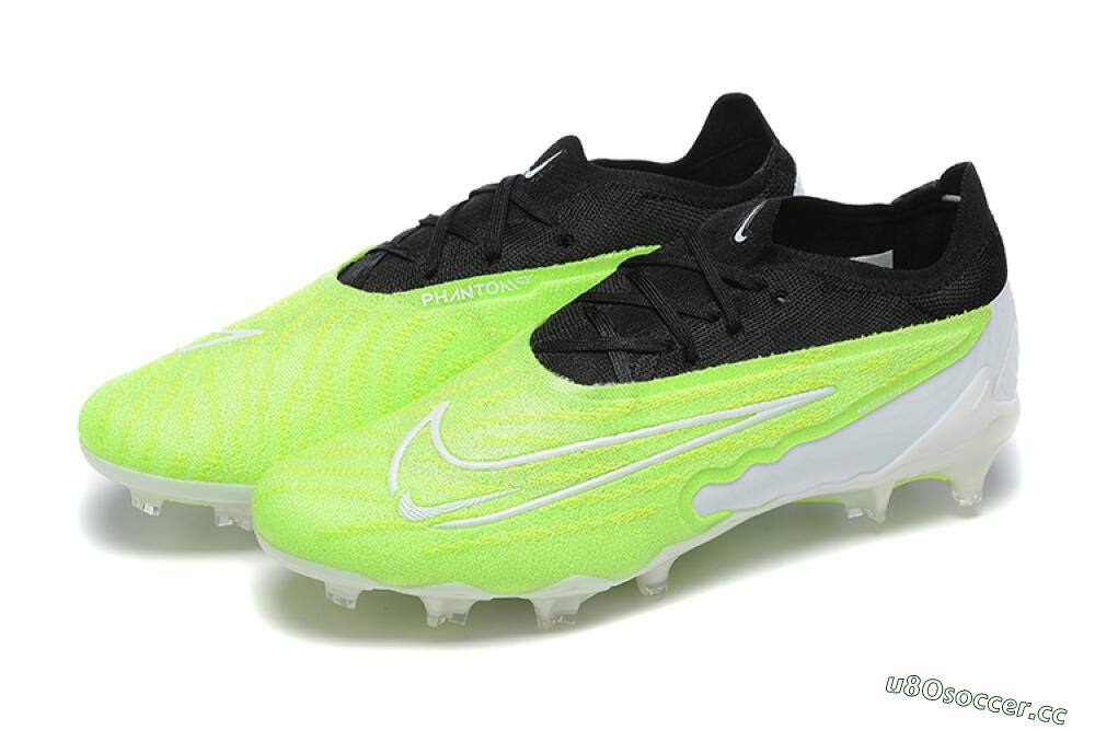 Men's Nike Phantom GX Elite FG Firm Ground Low-Tops Football Boots - Green/Black/Yellow/White 5