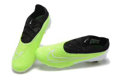 Men's Nike Phantom GX Elite FG Firm Ground Low-Tops Football Boots - Green/Black/Yellow/White
