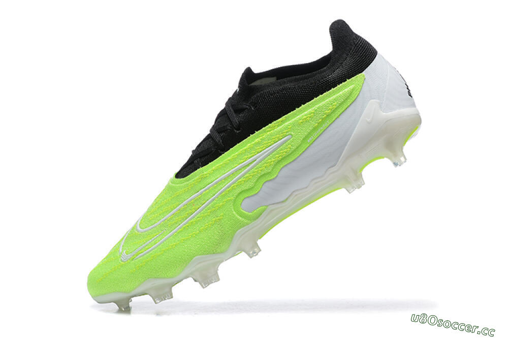 Men's Nike Phantom GX Elite FG Firm Ground Low-Tops Football Boots - Green/Black/Yellow/White 8