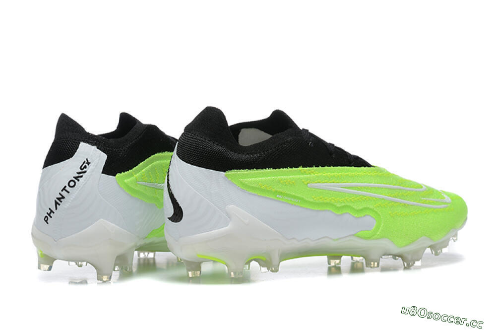 Men's Nike Phantom GX Elite FG Firm Ground Low-Tops Football Boots - Green/Black/Yellow/White 9