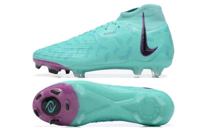 Men's Nike Phantom Luna Elite FG Firm Ground High-Tops Football Boots - Blue/Black/Purple