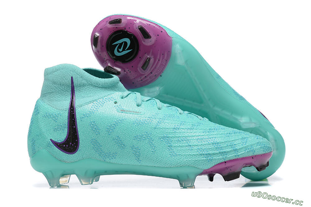 Men's Nike Phantom Luna Elite FG Firm Ground High-Tops Football Boots - Blue/Black/Purple 2