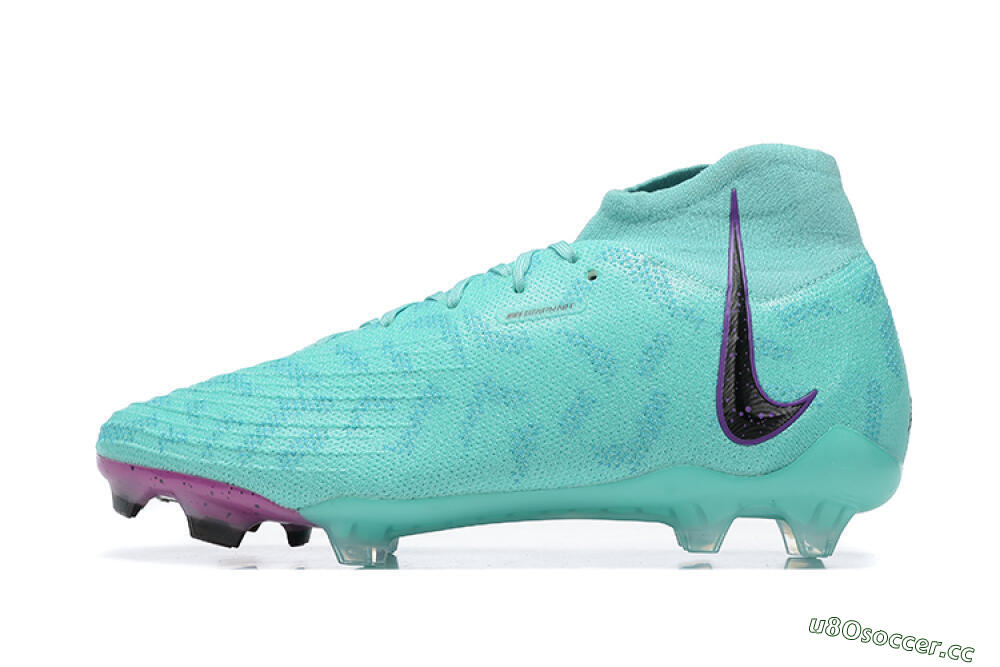 Men's Nike Phantom Luna Elite FG Firm Ground High-Tops Football Boots - Blue/Black/Purple 0