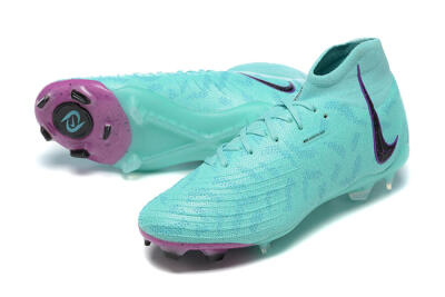 Men's Nike Phantom Luna Elite FG Firm Ground High-Tops Football Boots - Blue/Black/Purple