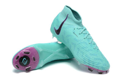 Men's Nike Phantom Luna Elite FG Firm Ground High-Tops Football Boots - Blue/Black/Purple