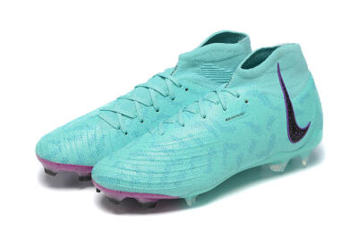 Men's Nike Phantom Luna Elite FG Firm Ground High-Tops Football Boots - Blue/Black/Purple