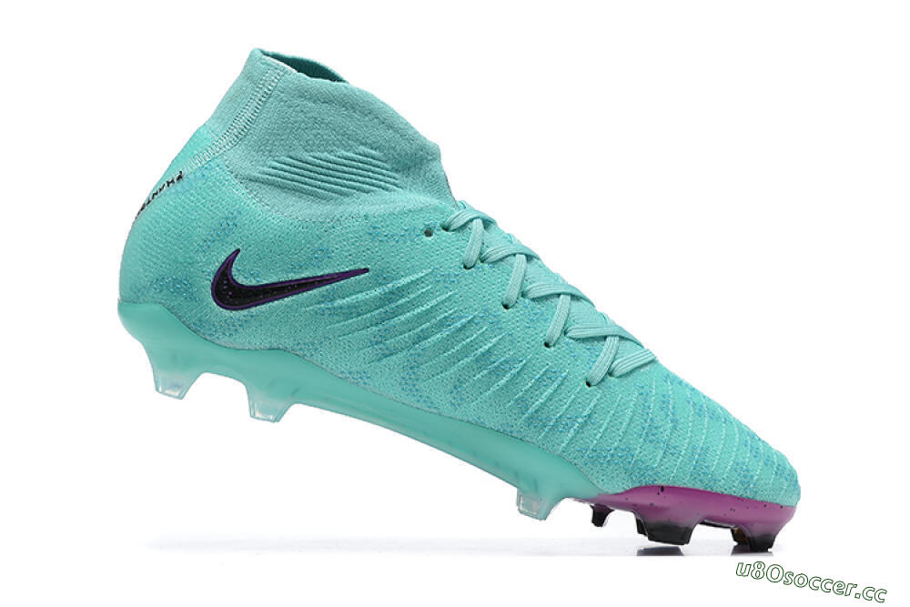 Men's Nike Phantom Luna Elite FG Firm Ground High-Tops Football Boots - Blue/Black/Purple 7