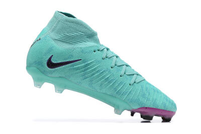 Men's Nike Phantom Luna Elite FG Firm Ground High-Tops Football Boots - Blue/Black/Purple
