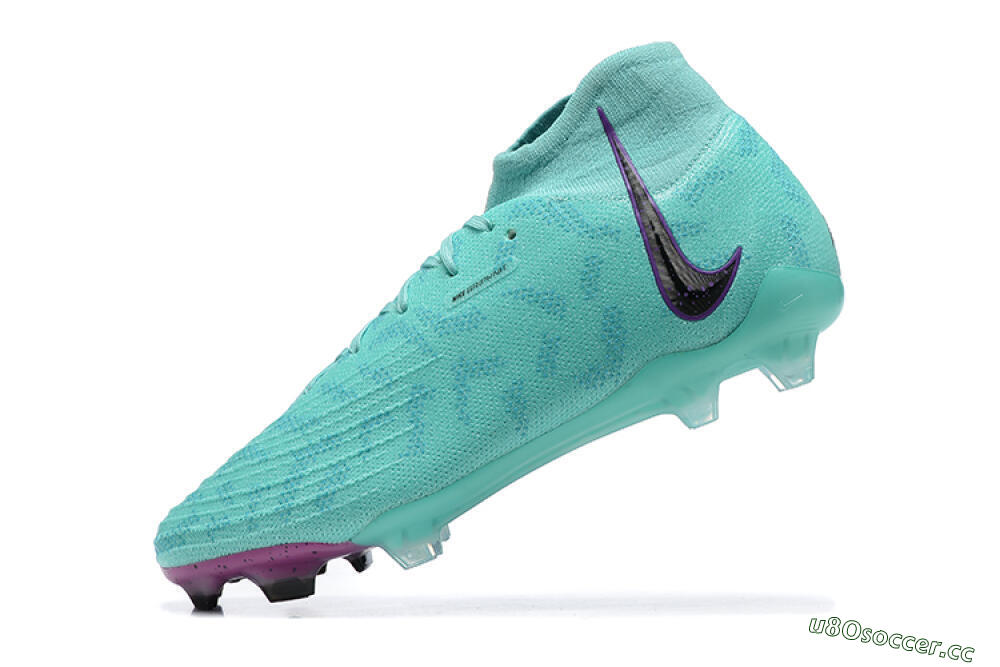 Men's Nike Phantom Luna Elite FG Firm Ground High-Tops Football Boots - Blue/Black/Purple 8